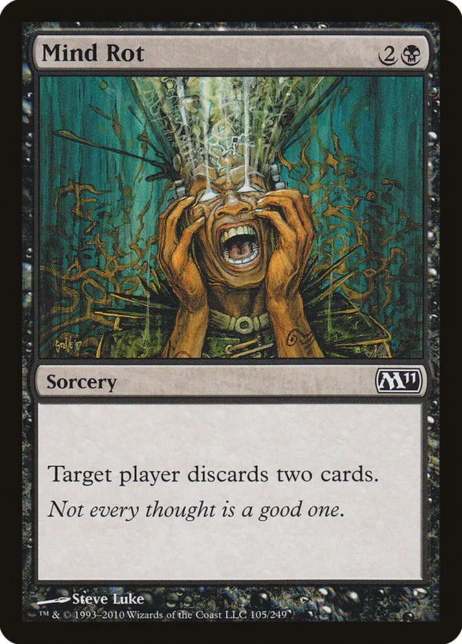 2010 Magic 2011 Mind Rot common #105 common card image