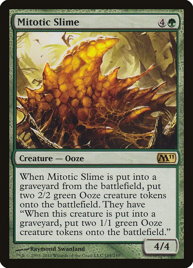 2010 Magic 2011 Mitotic Slime rare #185 rare card image