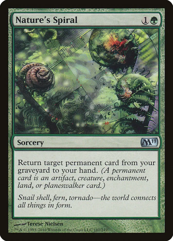 2010 Magic 2011 Nature's Spiral uncommon #187 uncommon card image