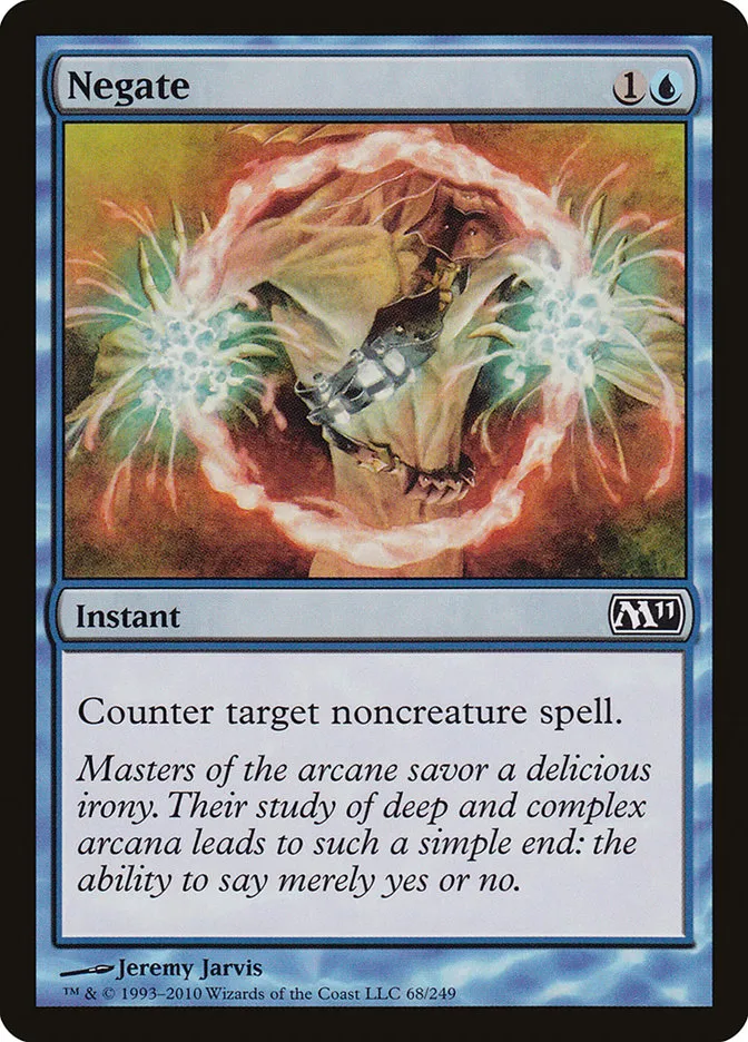 2010 Magic 2011 Negate common #68 common card image