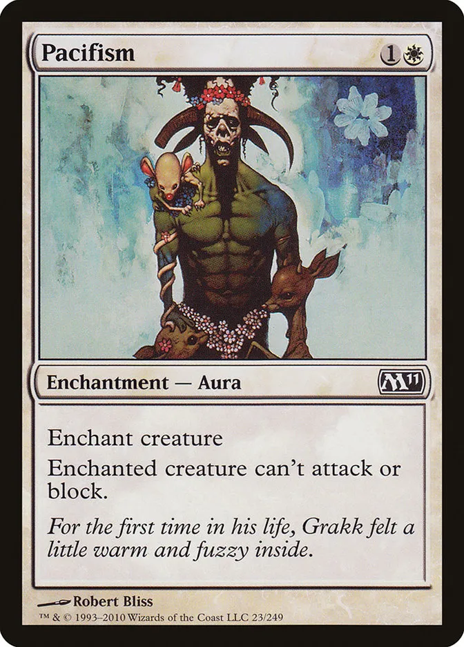2010 Magic 2011 Pacifism common #23 common card image