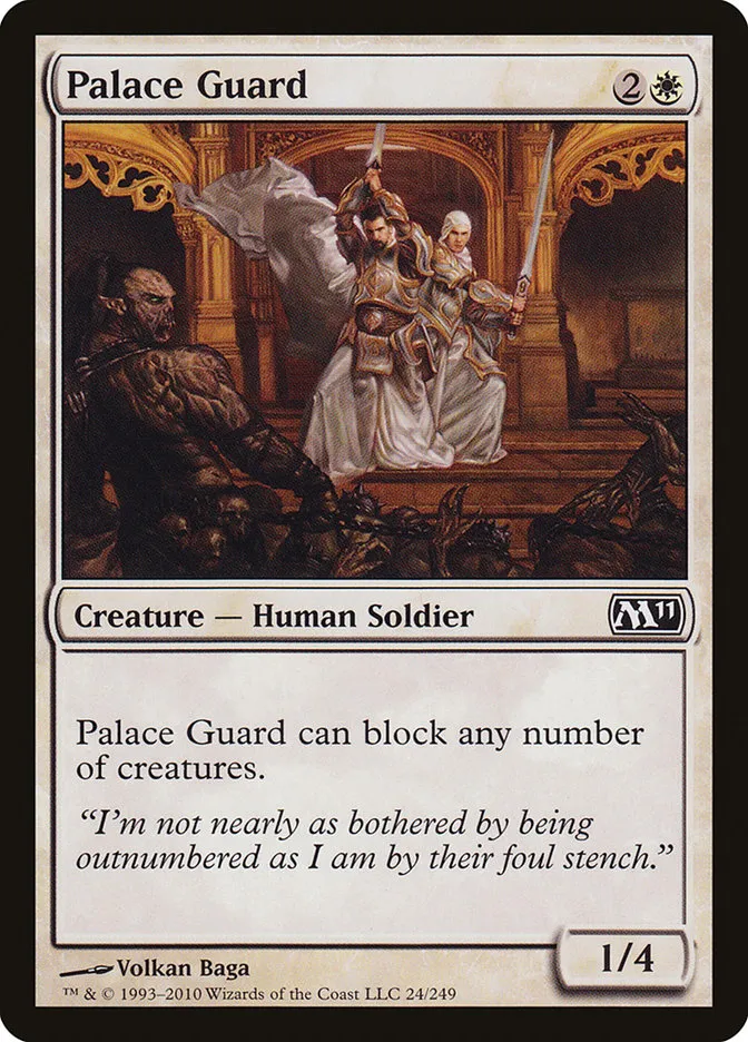 2010 Magic 2011 Palace Guard common #24 common card image