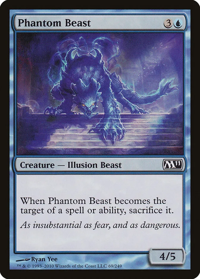 2010 Magic 2011 Phantom Beast common #69 common card image