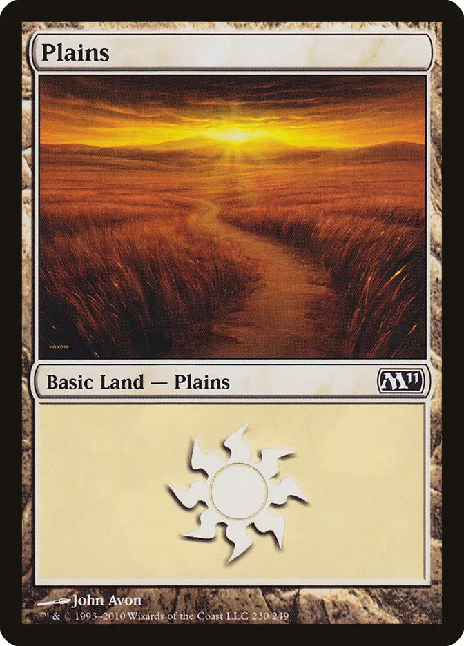2010 Magic 2011 Plains common #230 common card image