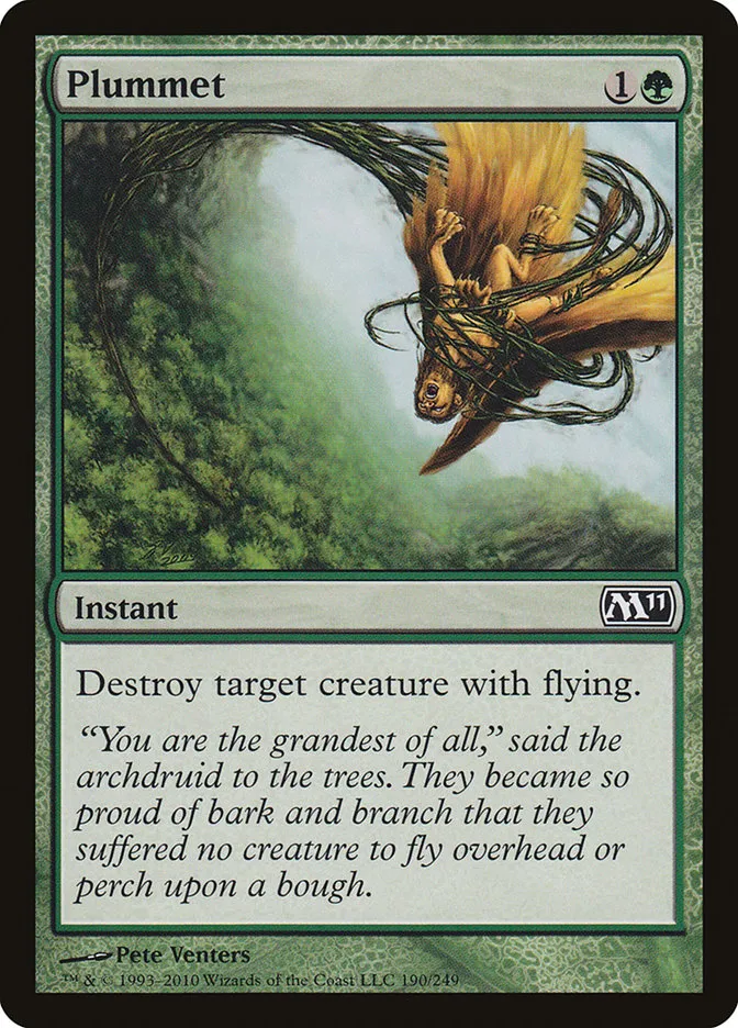 2010 Magic 2011 Plummet common #190 common card image