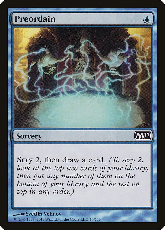 2010 Magic 2011 Preordain common #70 common card image