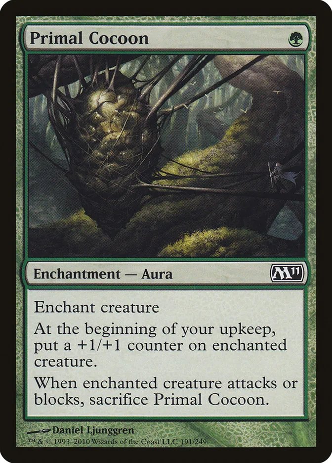 2010 Magic 2011 Primal Cocoon common #191 common card image