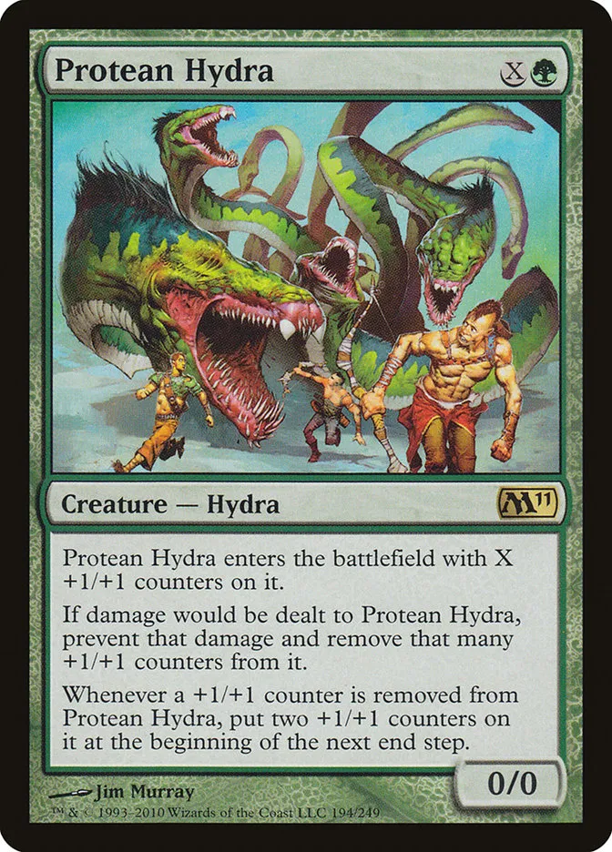 2010 Magic 2011 Protean Hydra #194 rare card image
