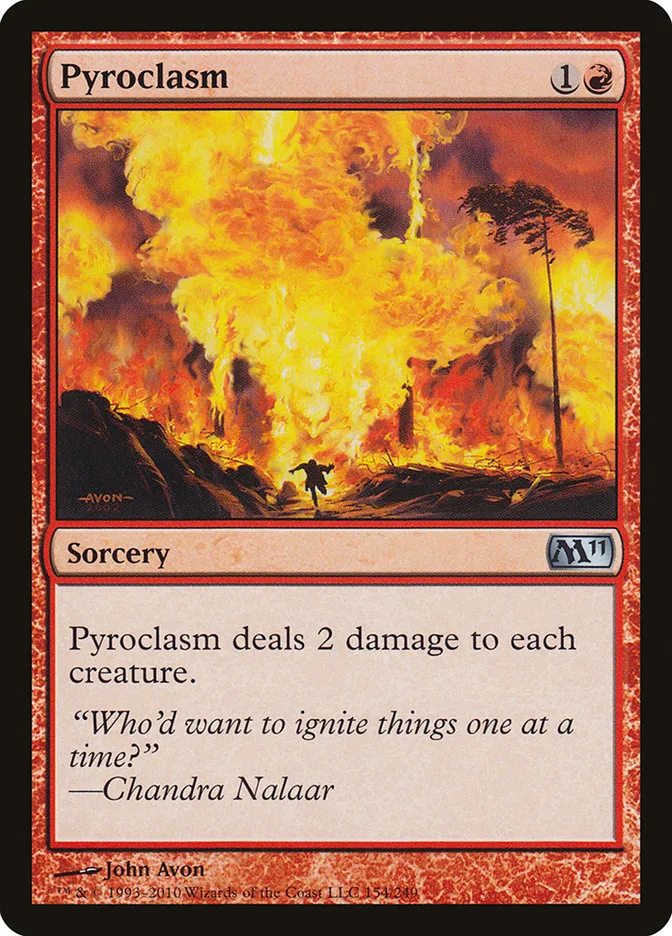 2010 Magic 2011 Pyroclasm #154 uncommon card image