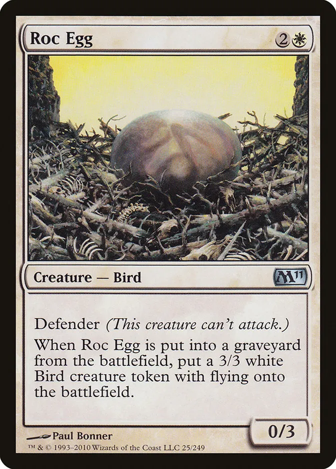 2010 Magic 2011 Roc Egg uncommon #25 uncommon card image