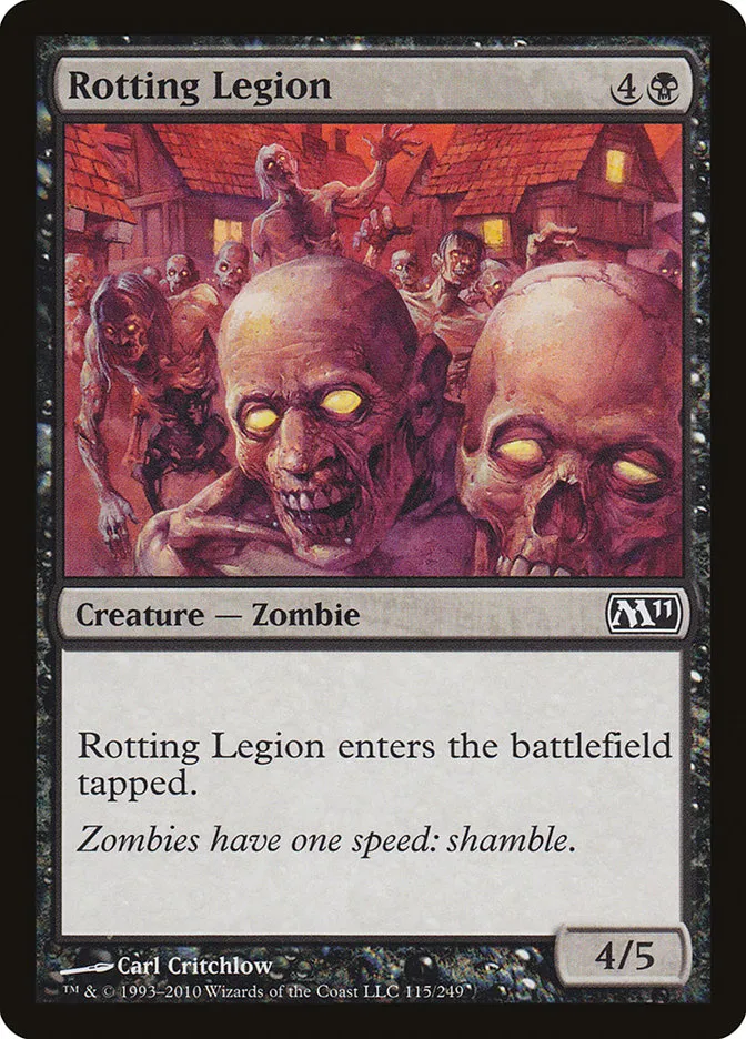 2010 Magic 2011 Rotting Legion common #115 common card image