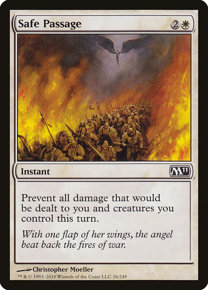 2010 Magic 2011 Safe Passage common #26 common card image