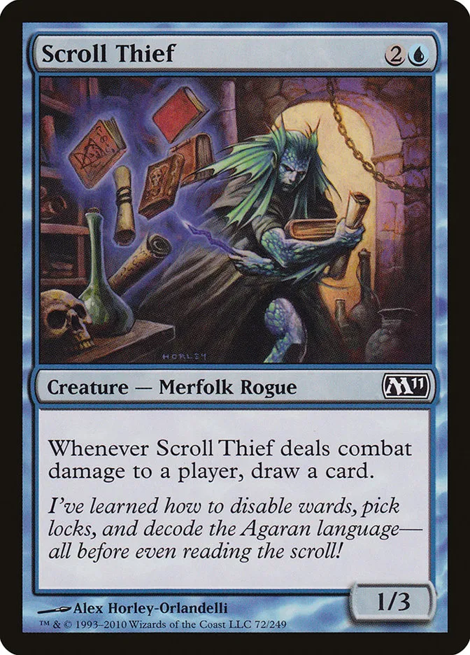 2010 Magic 2011 Scroll Thief common #72 common card image