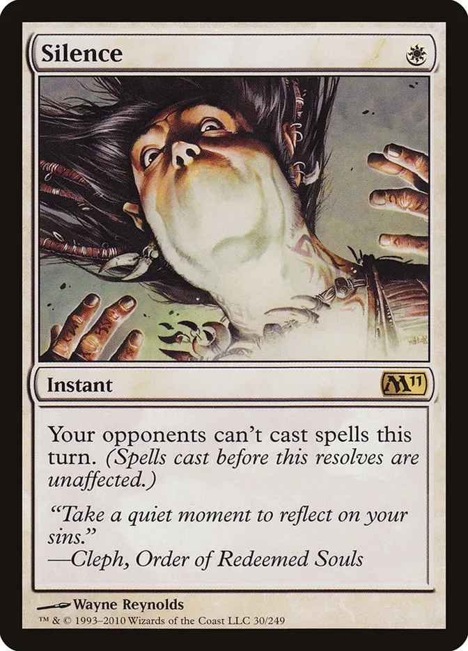 2010 Magic 2011 Silence rare #30 rare card image