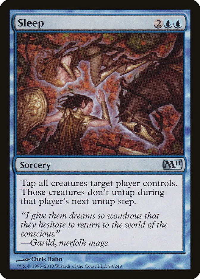 2010 Magic 2011 Sleep uncommon #73 uncommon card image