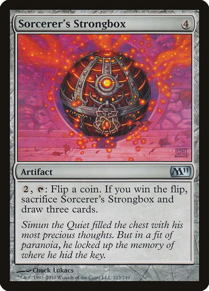 2010 Magic 2011 Sorcerer's Strongbox #213 uncommon card image