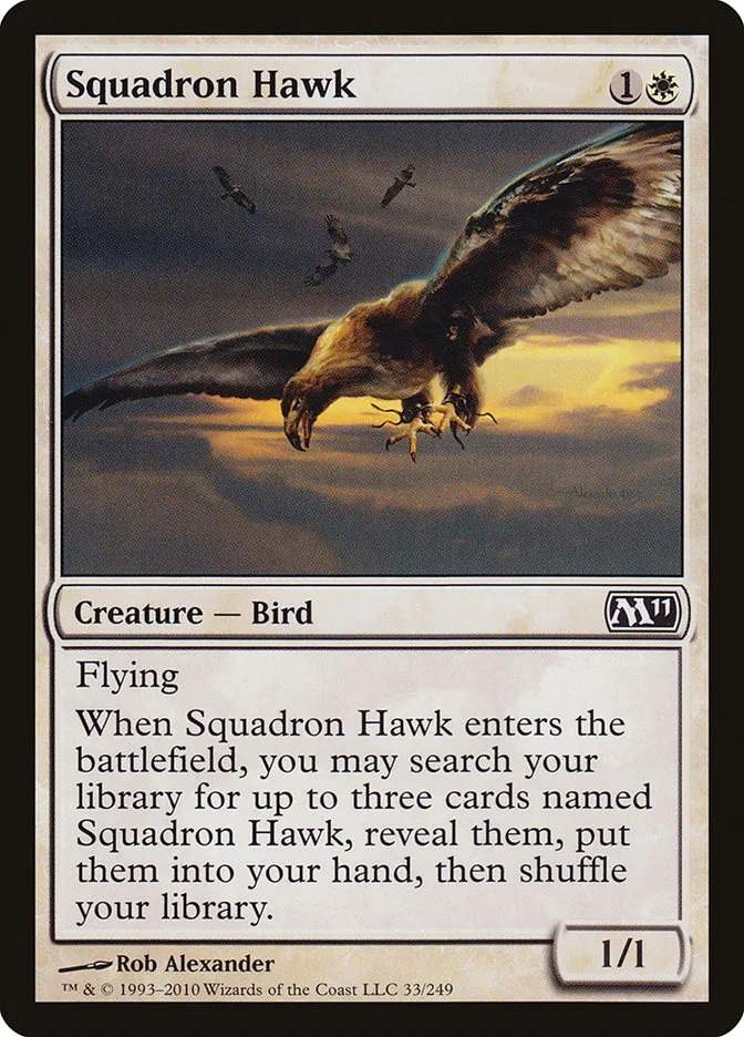 2010 Magic 2011 Squadron Hawk common #33 common card image