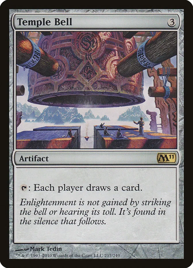 2010 Magic 2011 Temple Bell #217 rare card image