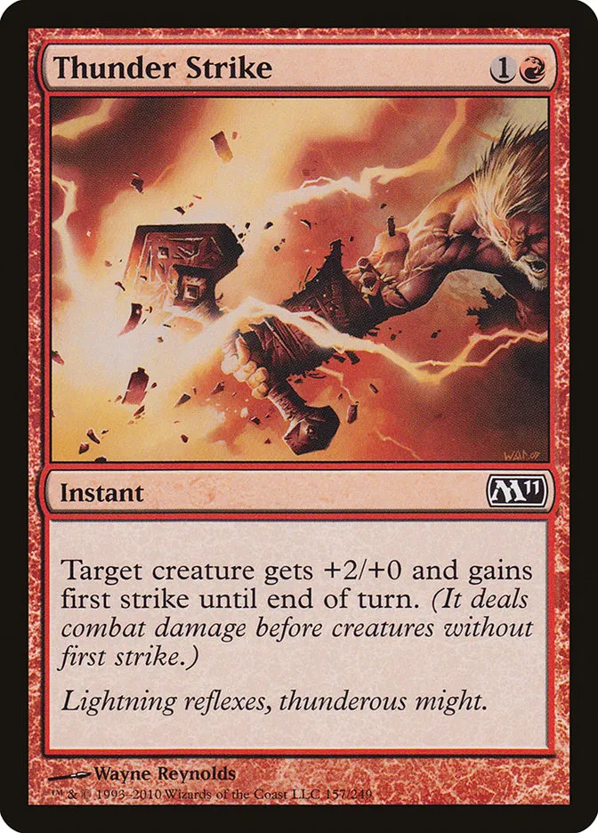 2010 Magic 2011 Thunder Strike common #157 common card image