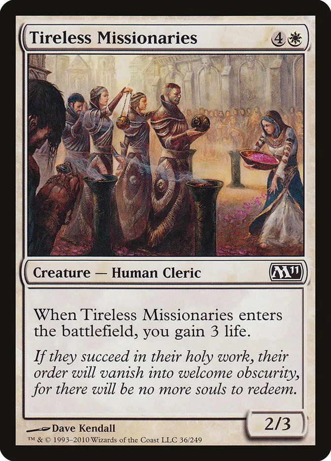 2010 Magic 2011 Tireless Missionaries common #36 common card image
