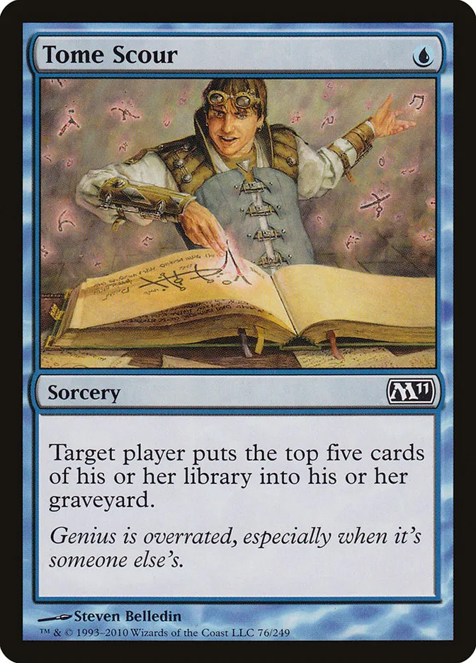 2010 Magic 2011 Tome Scour common #76 common card image