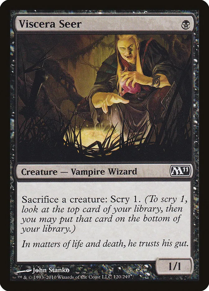 2010 Magic 2011 Viscera Seer common #120 common card image