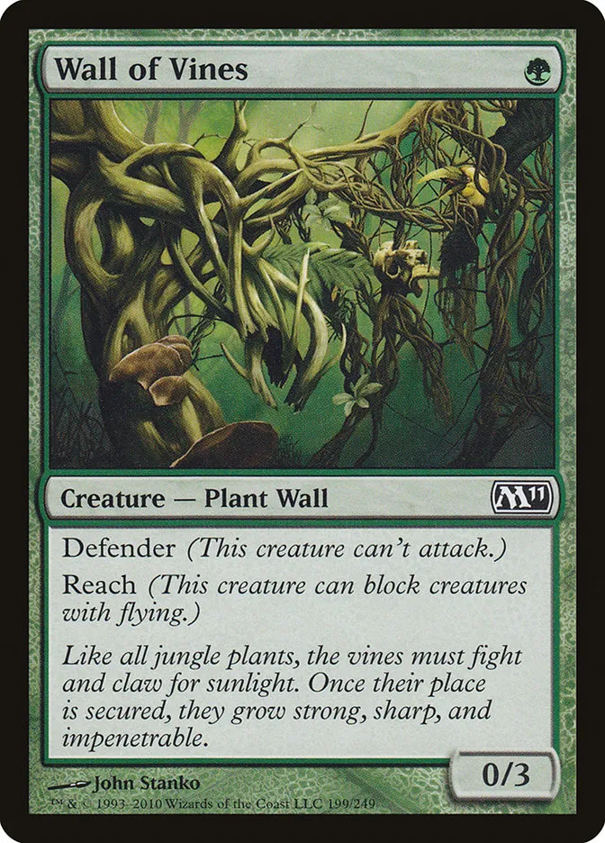 2010 Magic 2011 Wall of Vines #199 common card image