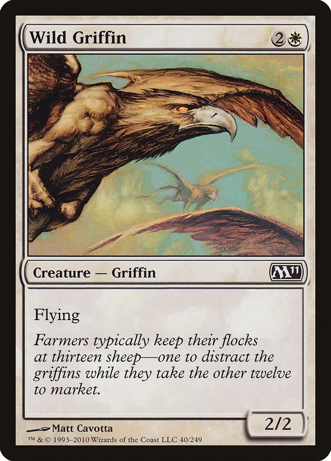 2010 Magic 2011 Wild Griffin common #40 common card image