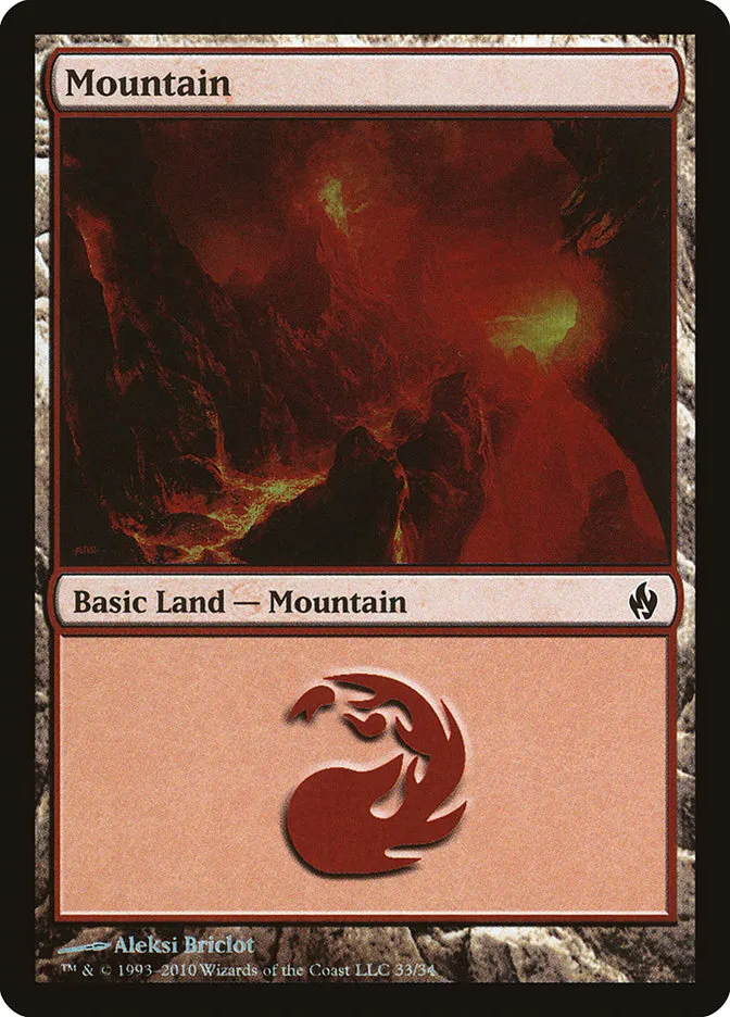 2010 Premium Deck Series: Fire and Lightning Mountain common #33 common card image