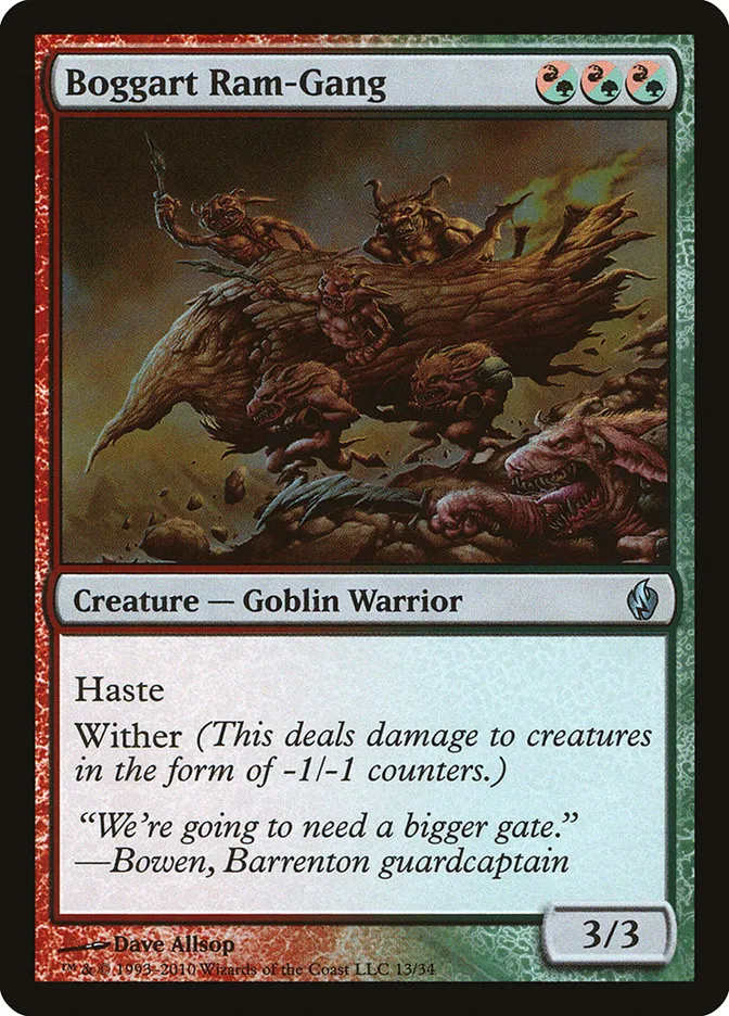 2010 Premium Deck Series: Fire and Lightning Boggart Ram-Gang uncommon #13 uncommon card image