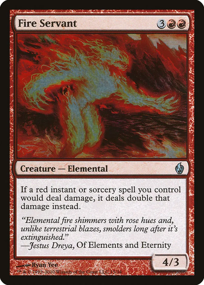 2010 Premium Deck Series: Fire and Lightning Fire Servant uncommon #15 uncommon card image