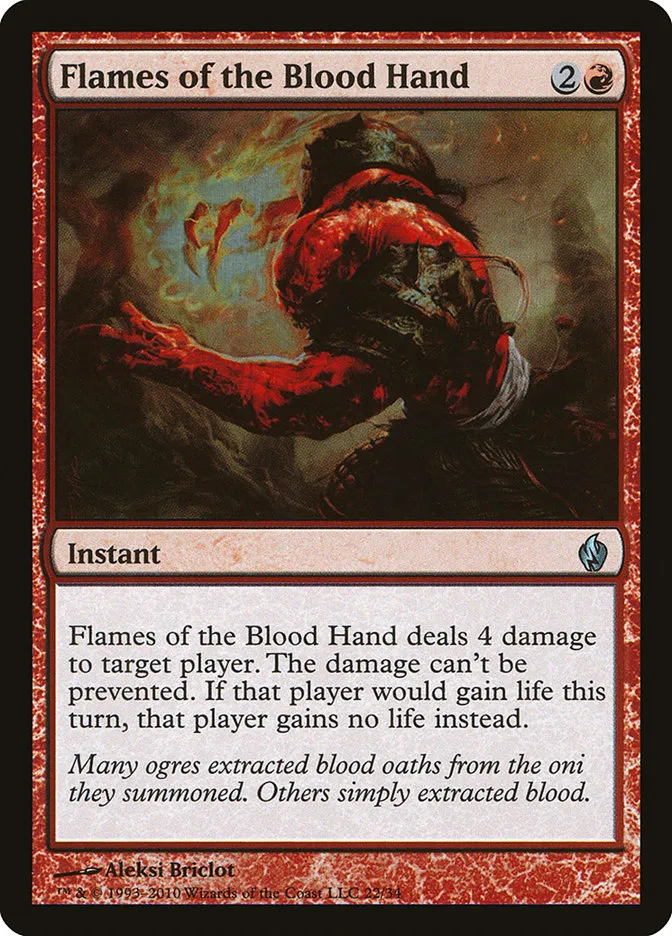 2010 Premium Deck Series: Fire and Lightning Flames of the Blood Hand uncommon #22 uncommon card image