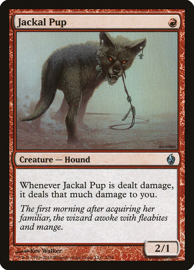 2010 Premium Deck Series: Fire and Lightning Jackal Pup uncommon #2 uncommon card image