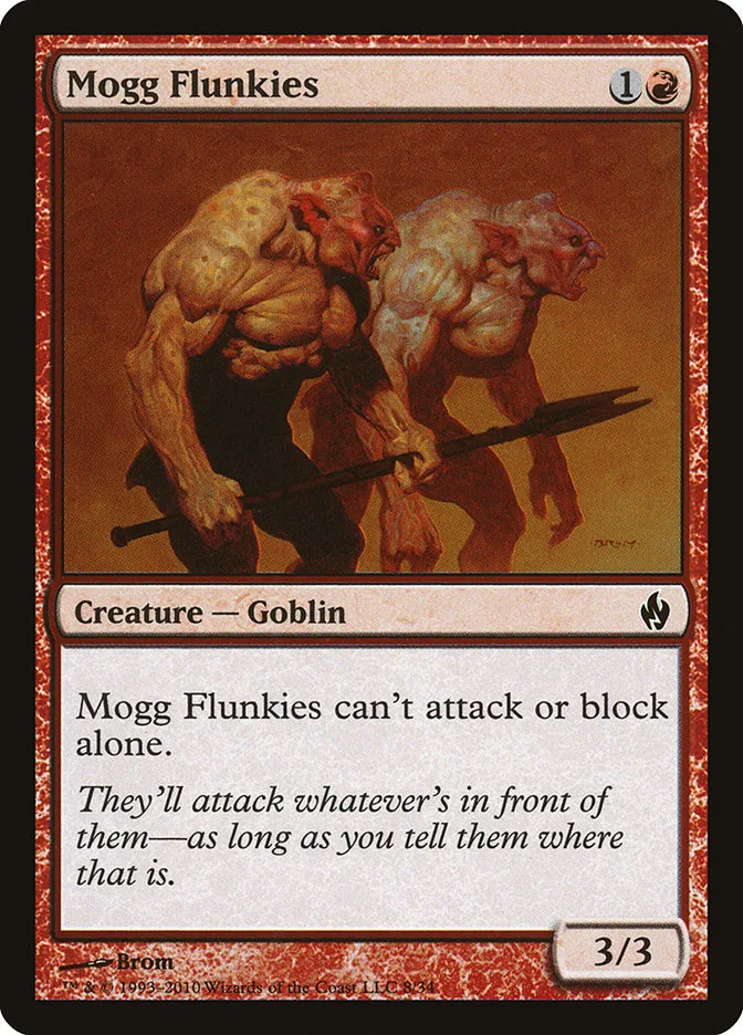 2010 Premium Deck Series: Fire and Lightning Mogg Flunkies common #8 common card image