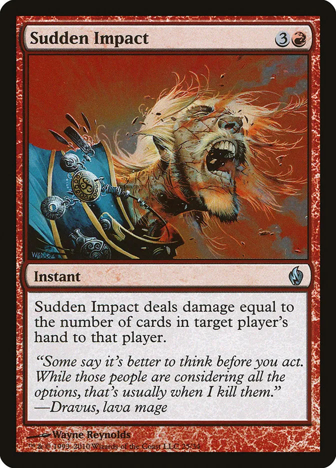 2010 Premium Deck Series: Fire and Lightning Sudden Impact uncommon #25 uncommon card image