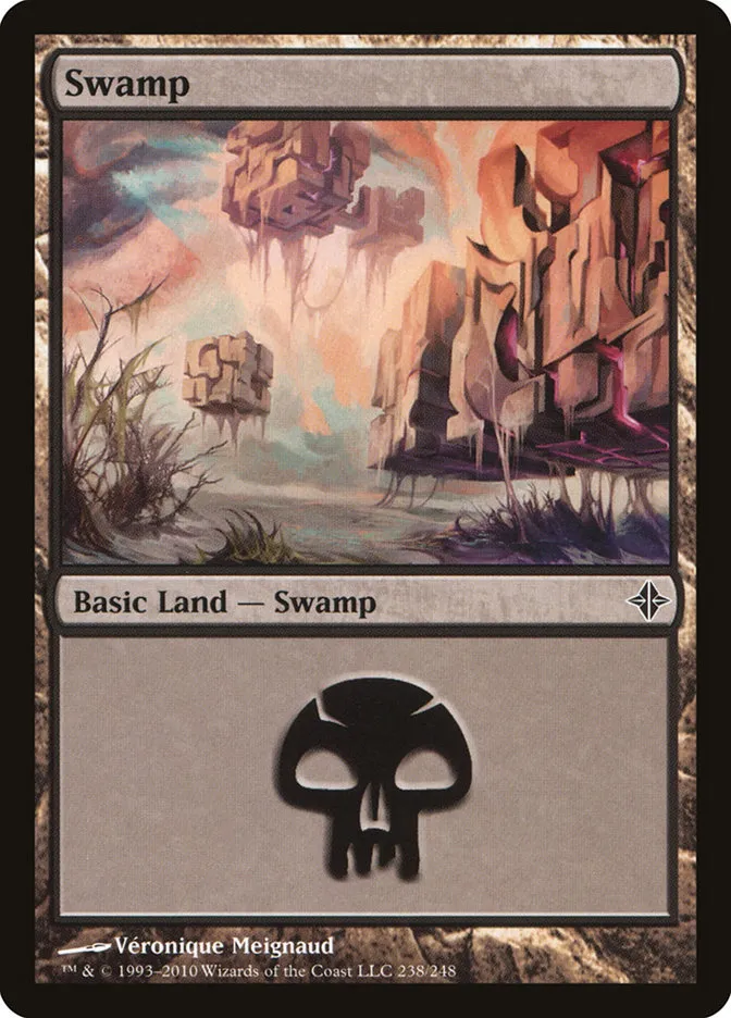 2010 Rise of the Eldrazi Swamp #238 common card image