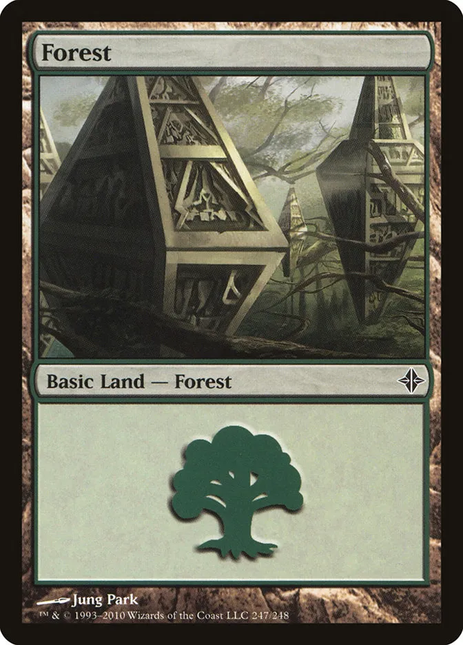 2010 Rise of the Eldrazi Forest #247 common card image