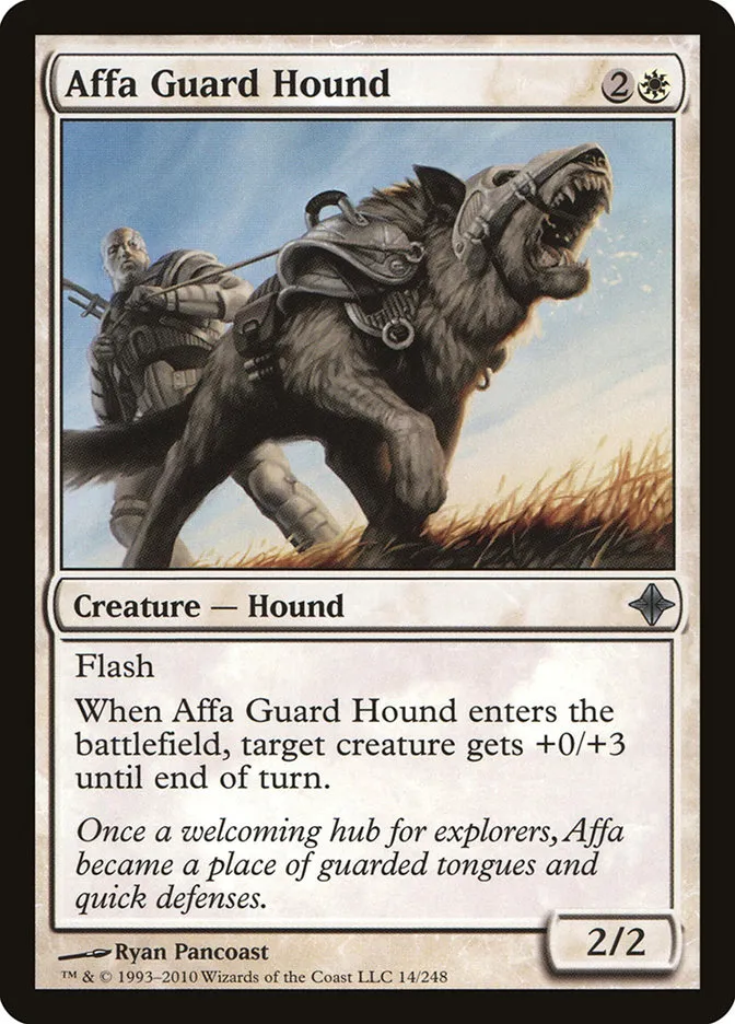 2010 Rise of the Eldrazi Affa Guard Hound #14 uncommon card image