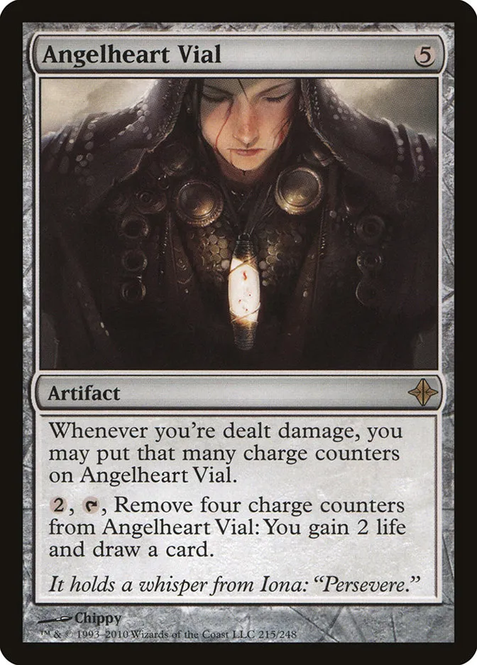2010 Rise of the Eldrazi Angelheart Vial #215 rare card image
