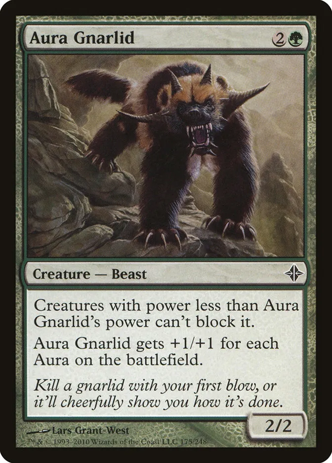 2010 Rise of the Eldrazi Aura Gnarlid #175 common card image