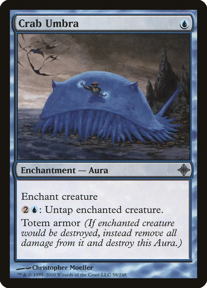 2010 Rise of the Eldrazi Crab Umbra #58 uncommon card image