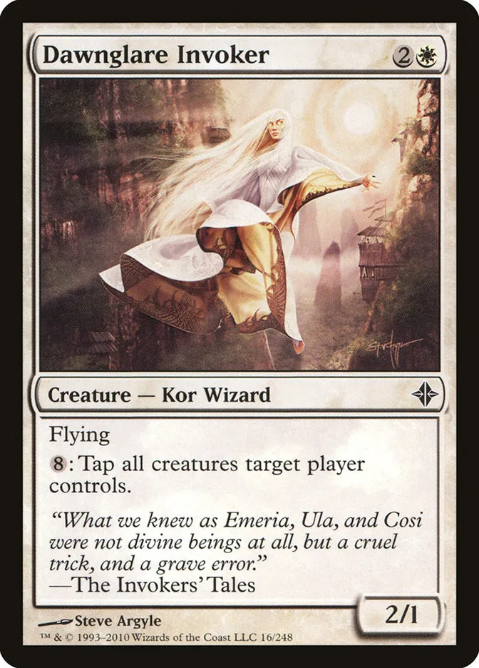 2010 Rise of the Eldrazi Dawnglare Invoker #16 common card image