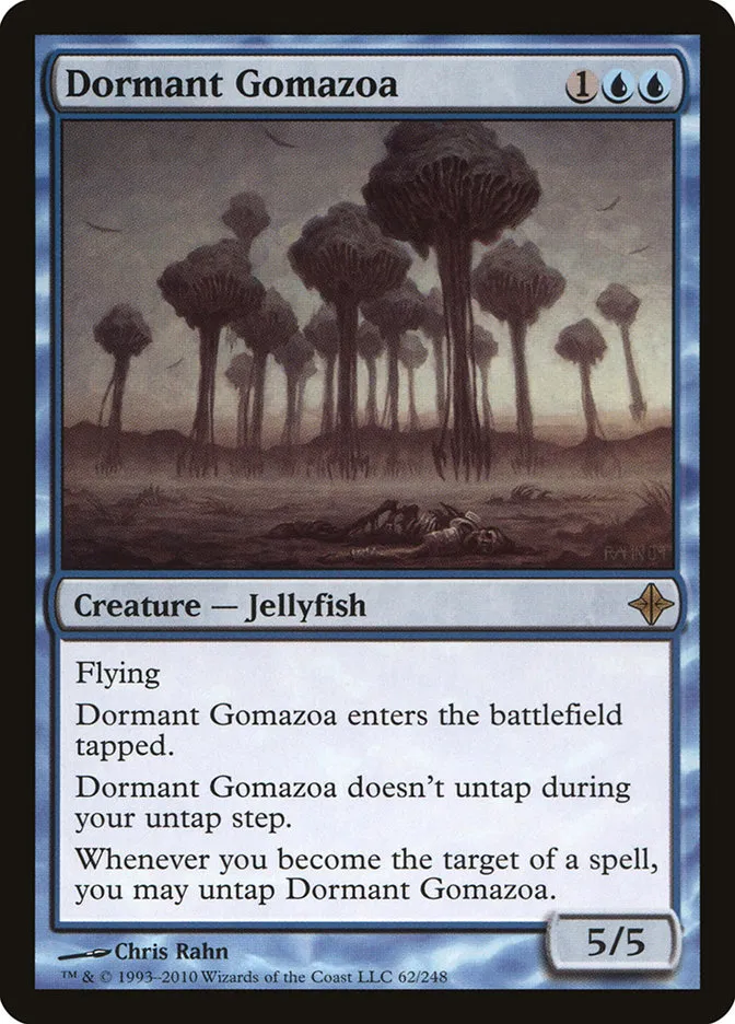 2010 Rise of the Eldrazi Dormant Gomazoa #62 rare card image