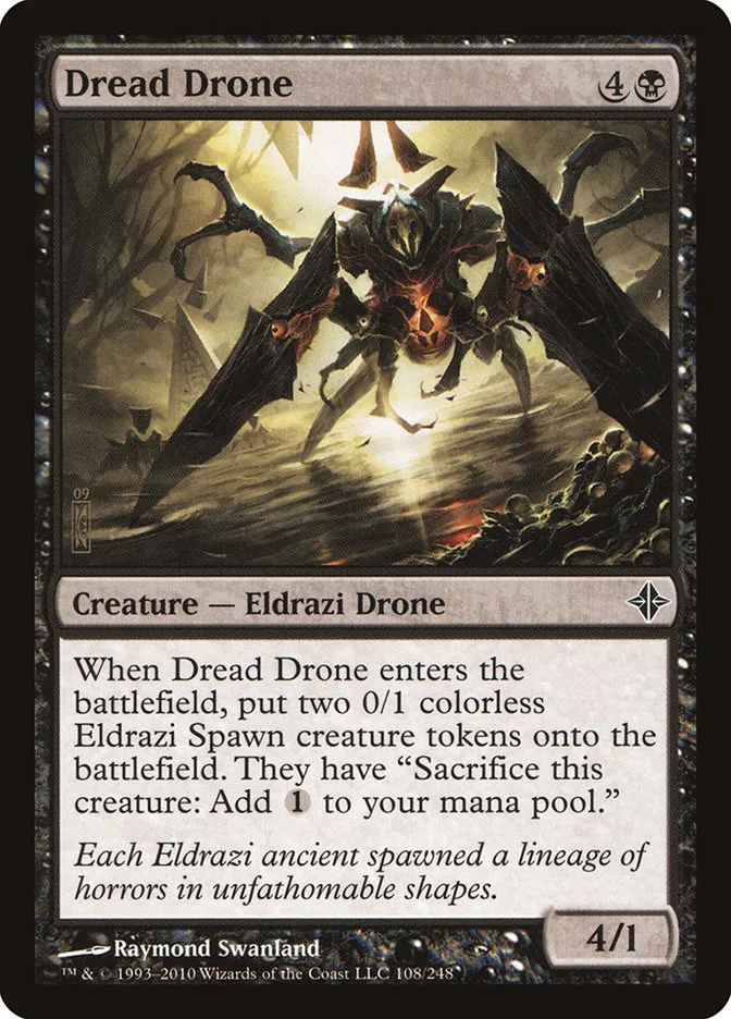 2010 Rise of the Eldrazi Dread Drone #108 common card image