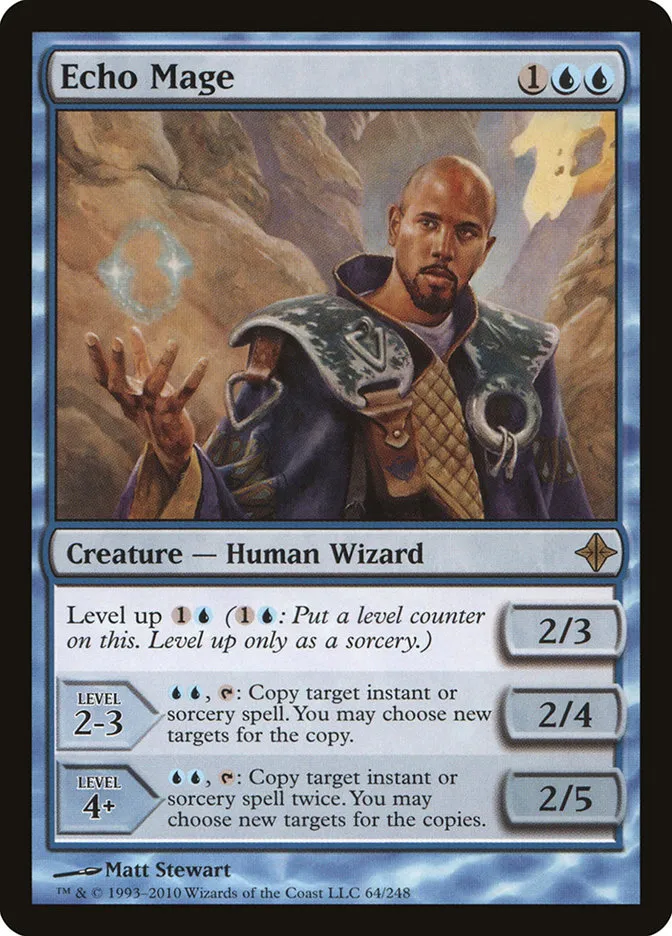 2010 Rise of the Eldrazi Echo Mage #64 rare card image