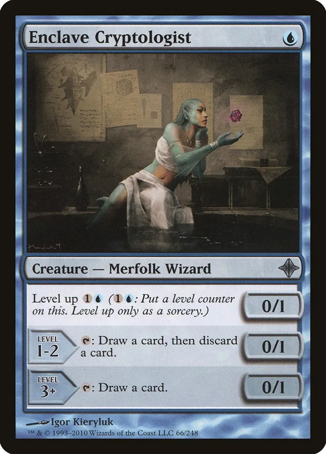 2010 Rise of the Eldrazi Enclave Cryptologist #66 uncommon card image
