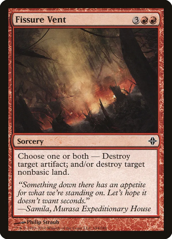 2010 Rise of the Eldrazi Fissure Vent #144 common card image