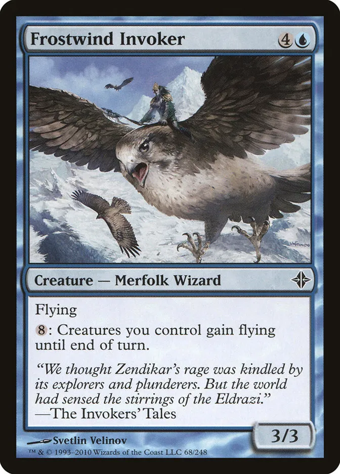2010 Rise of the Eldrazi Frostwind Invoker #68 common card image