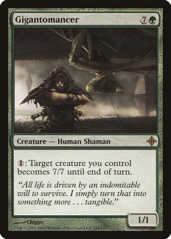 2010 Rise of the Eldrazi Gigantomancer #184 rare card image