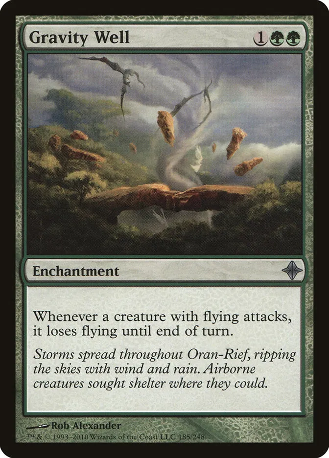 2010 Rise of the Eldrazi Gravity Well #185 uncommon card image
